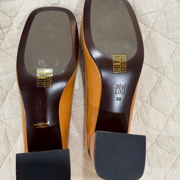 NWT BiBi LOU Valencia Loafers - Camel Patent Size 38 - Picture 3 of 5